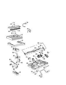 Power Nozzle Diagram and Parts List for 4750  Dirt Devil Canister Vacuum